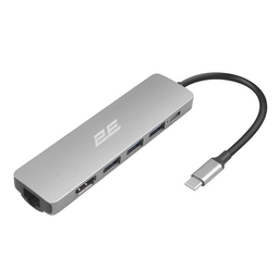 2E Hub USB-С To 2хUSB-A 2.0/USB-A 3.0/USB-C PD/HDMI/Ethernet