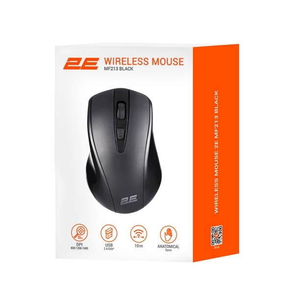2E MF213 Wireless Black Mouse 2E-MF213WB