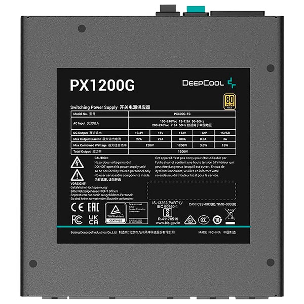 DeepCool PX1200G 1200W 80 Plus Gold Power Supply
