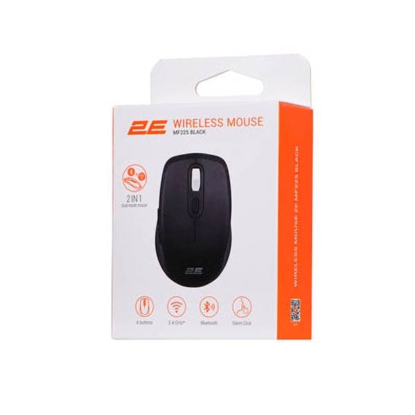 2E Mouse MF225 Silent WL BT Black