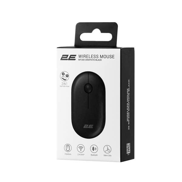  2E MF300 Silent WL BT Graphite BK Mouse 2E-MF300WBK