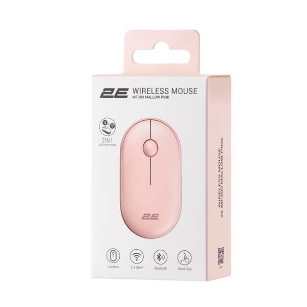 2E MF300 Silent  WL BT Pink Mouse 2E-MF300WPN
