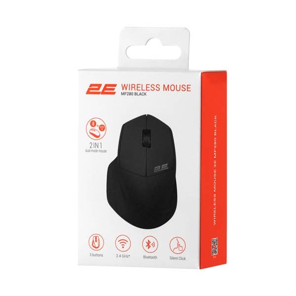  2E MF280 Silent WL BT Black Mouse 2E-MF280WBK