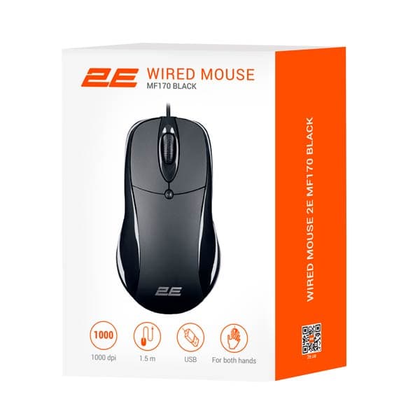 2E Mouse MF170 USB Black  2E-MF170UB