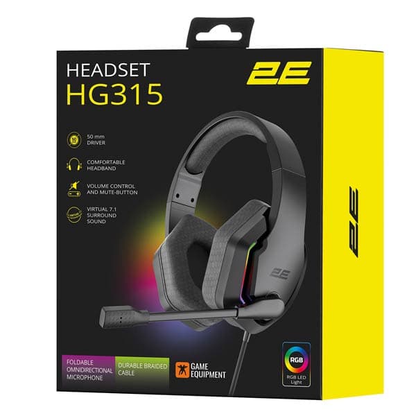 2E-HG315 7.1 Gaming Headset 2E-HG315 7.1 Black