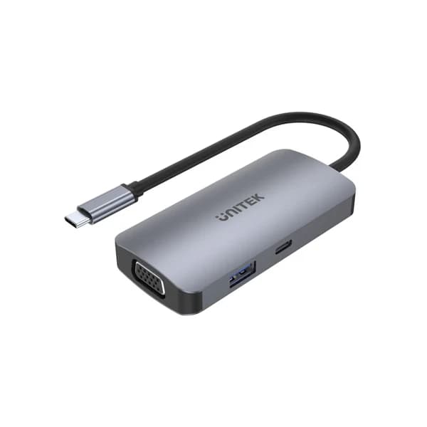 UNITEK HUB P5 Trio 5-in-1 USB-C Hub with MST Triple Monitor and 100W Power Delivery D1051A
