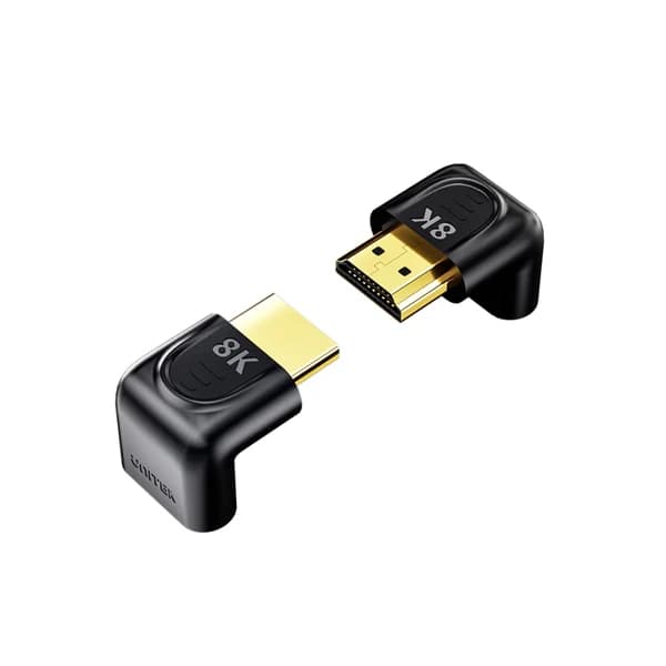 UNITEK 8K HDMI 90 and 270 Degree Right Angle Adapter A1046ABK03