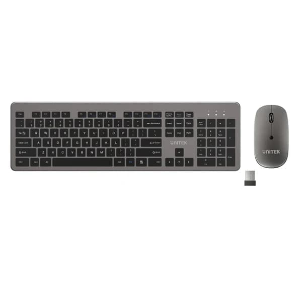 UNITEK SlimDuo 2.4GHz Wireless Keyboard and Mouse Combo T054AGY01